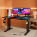 Ergonomic 63 Inch Gaming Desk With LED Lights - ShipItFurniture