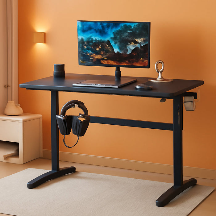 Extra Large Ergonomic Gaming Desk with Cup Holder - ShipItFurniture