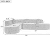 Extra Large Sectional Sofa with Elegant Curved Design - ShipItFurniture