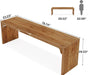 Extra Long Wooden Computer Desk for Home Office - ShipItFurniture
