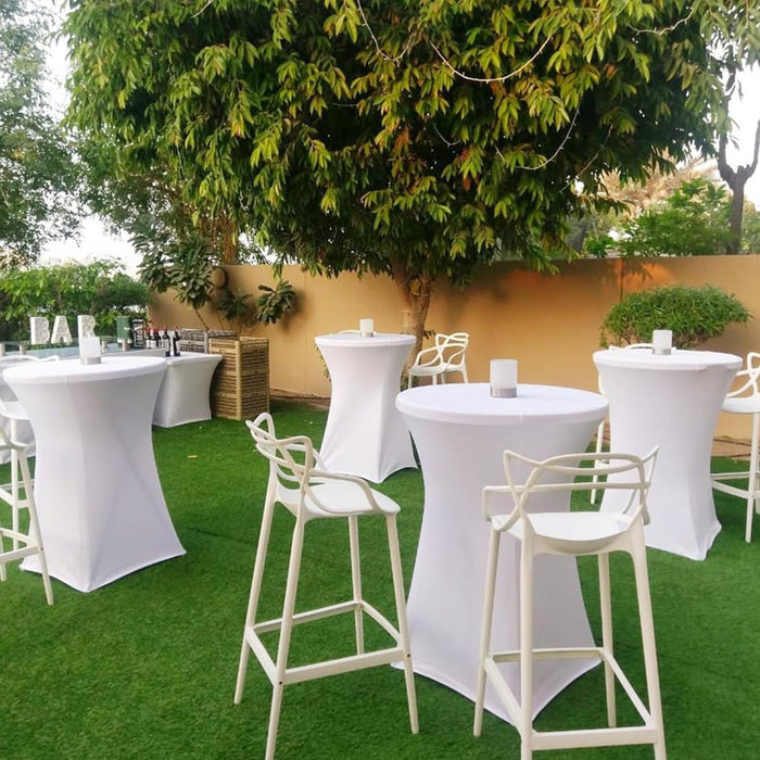 32 Inch White Ultralightweight Folding Table Outdoor