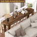 Console Table, 47" Farmhouse Wood Entryway Table, Sofa Tables Narrow Long behind Couch, Entry Table for Entrance, Hallway, Living Room, Cracked Oak