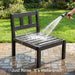 6-Piece Patio Sectional Sofa Set, Modular Outdoor Furniture Set - All-Weather Waterproof HIPS Frame & Quick-Dry Olefin Cushions, Black