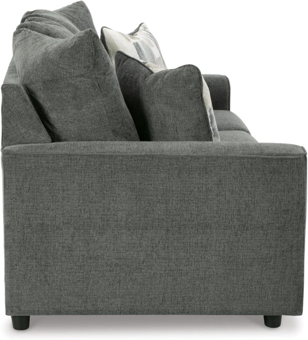 Stairatt Casual Sofa with Flared Arms, Gray
