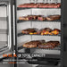 Vertical Pellet Smoker with Cover & Meat Probe, 4-Rack Electric BBQ Smoker Grill, 616 Sq in Cooking Space, Digital LED Temperature Control for Outdoor Smoking Ribs, Brisket, Chicken & Sausage