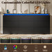 9 Drawer Dresser for Bedroom, 63" Long Black Chest of Drawers W/Led Lights