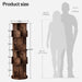 360°Rotating Bookshelf,4 Tier Corner Bookcase,Book Shelf,Floor Storage Wood Organizer for Sturdy,Home Office,Living Room,Bedroom,Kids Room