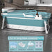 Simple Adult Foldable Portable Bathtubs Creative Bathroom Full Body Hot Tub Home Ice Bath Bucket Thickened Plastic Swimming Pool