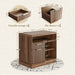 ThirtyTwoInch Walnut Lateral File Cabinet Lockable Assembly