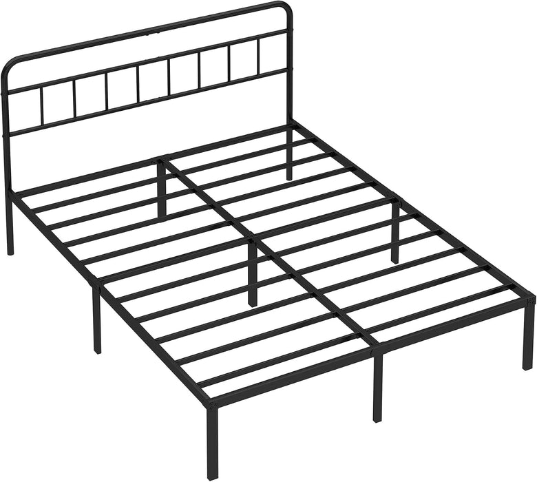 Full Bed Frame with Classin Headboard, Black