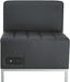 ALEQB8116P 26.38 In. X 26.38 In. X 30.5 In. QUB Series Powered Armless L Sectional - Black