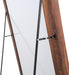Full Length Mirror, Wood Frame, Standing Mirror, Wall Mirror-Walnut