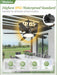 52'' Outdoor Ceiling Fans with Light and Remote,Ip65 Wet Rated Waterproof Ceiling Fan with 6-Speed DC Motor, Farmhouse Gazebo Fan for Porch Patios Pavilion(Black)