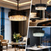Premium Elegant Black 24 Inches Crystal Chandeliers