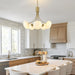 Mid Century Modern Chandelier,G9 Gold Vintage Chandelier Modern 5-Light