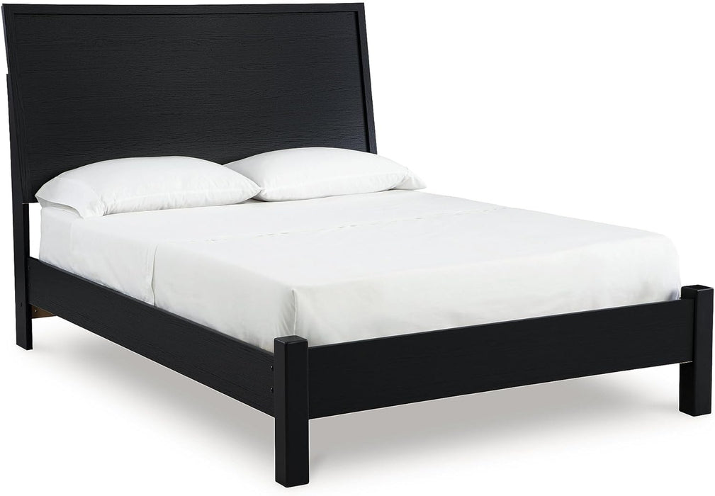 Danziar Modern Panel Headboard for Bedroom, Queen, Black