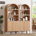 Tall Arched Pantry Cabinet With Adjustable Shelves