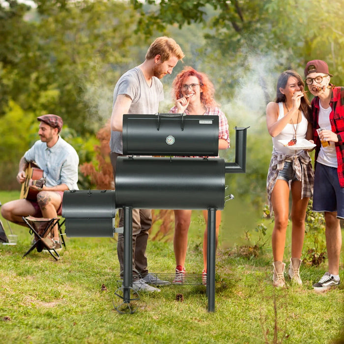 Outdoor Charcoal Grill Smoker Charcoal Barbecue Grill with Large Cooking Area