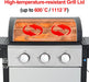 Stainless Steel 4-Burner Propane Gas Grill – 40,000 BTU Output, Porcelain-Enamel Grates, Even Heating System & Easy Grease Management for Backyard Patio BBQ Parties