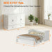 Queen Murphy Bed With Mattress White StorageDrawer