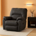 Tambo Faux Leather Manual Rocker Recliner, Gray