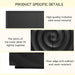 59" 4-Door Buffet Cabinet with Storage, Modern Accent Sideboard Buffet Table for Kitchen or Dining Room, Textured Ripple Front Freestanding Cabinet for Dishes & Decor, Black