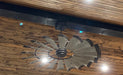 Weathered Rust Grey with Patina Bronze Tips Windmill Ceiling Fan | the American Fan