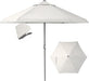 CROWN SHADES 9 Ft Patio Umbrella with Auto-Tilt & Olefin Fabric - Patented 45°Edge Connection Wind Resistant Outdoor Umbrella for Table, Pool, Beach, Effortless Crank System