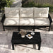3 Seats HDPE Outdoor Patio Furniture Conversation Set