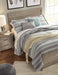 Signature Design by Ashley Culverbach Farmhouse Queen Panel Bed, Foundation or Box Spring Needed, Gray