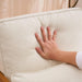 Beige Midcentury Modern Upholstered Accent Chairs Pillow