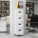 White IndustrialGrade 4 Drawer File Cabinet Lockable