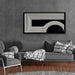 Canvas Art Wall Decor Modern Line Art Prints Black and White Abstract Art Print Painting Modern Artwork Decorations for Living Room Pictures for Bedroom Office Home Wall Decor 24 X 48 in with Framed