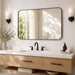 2-Pack 22X30 Inch Matte Black Rounded Rectangle Vanity Mirrors