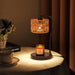 Candle Warmer Lamp, Rattan Candle Heater with 2 Light Bulbs, Dimmable and Timer Melt Warmer for Scented Jar Candles Aromatic Holders for Home Room,Bedroom Living Room