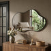 Irregular Wall Mirror 24×40 Inch Black
