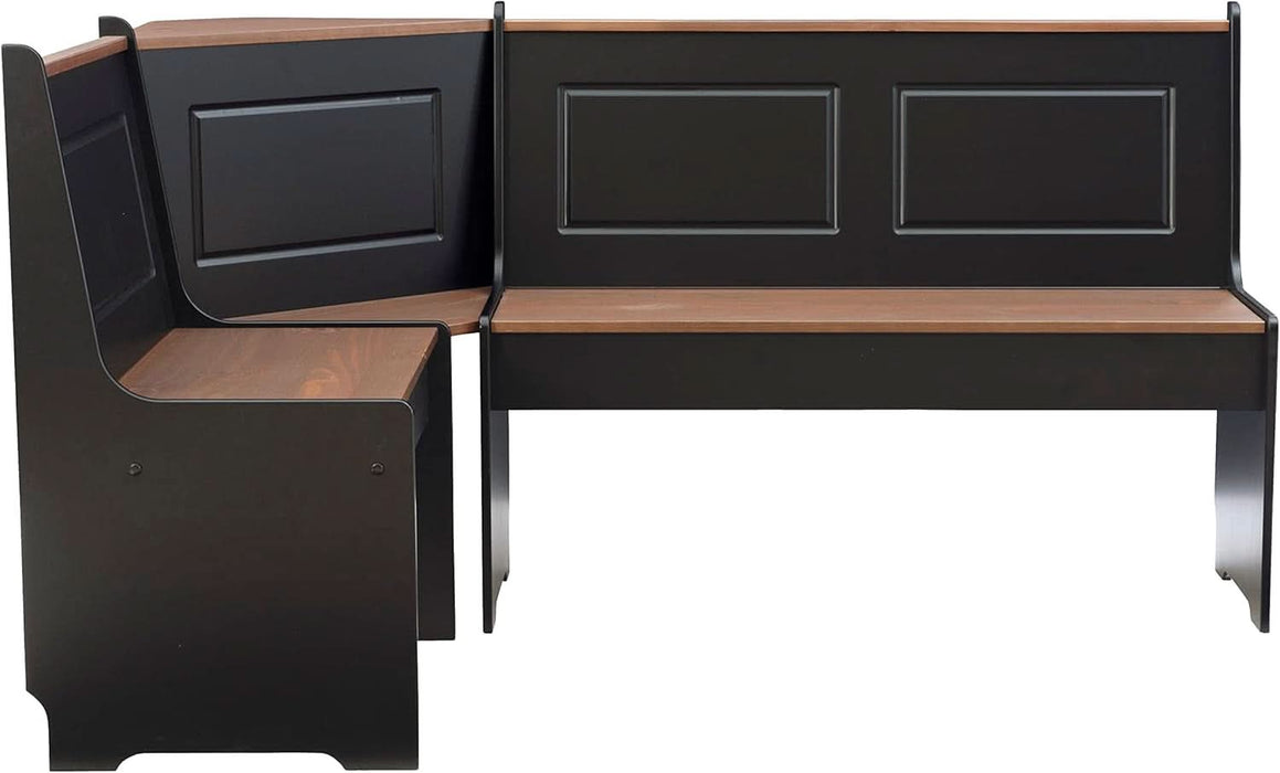 Black and Pecan Breakfast Dining Set Ardmore Nook