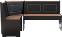 Black and Pecan Breakfast Dining Set Ardmore Nook