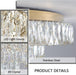 LED Crystal Chandelier With Remote Dimmable Lighting