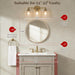 round Mirror 28 Inch,Linen-Texture Circle Wall Mirror for Bathroom, Bedroom, Entryway, Living Room