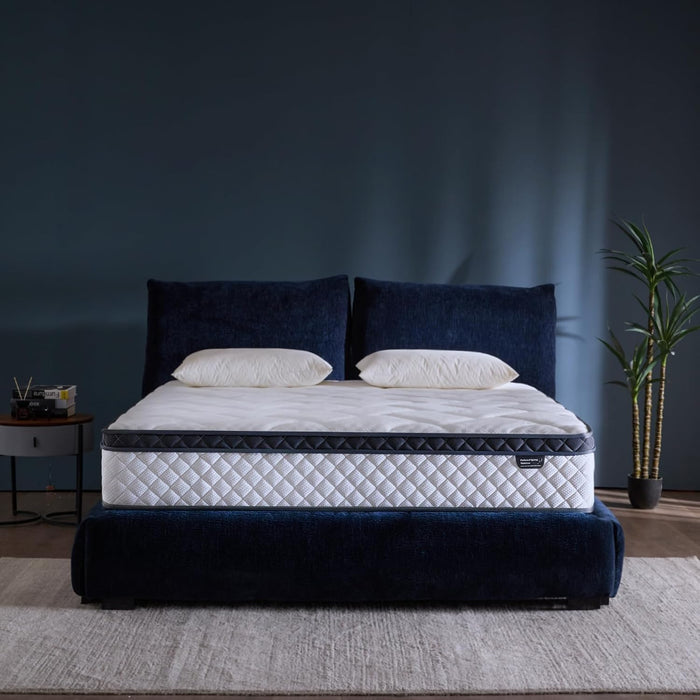 Twin Size Mattress, 10 Inch Twin Hybrid Mattress in a Box with Individual Pocket Spring & Memory Foam, Medium Firm Comfort for Pressure Relief, Fiberglass Free, Motion Isolation, Certipur-Us Certified