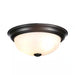 11 In. Small 2-Light Oil Rubbed Bronze Ceiling Light Flush Mount