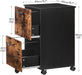 Rolling 2-Drawer File Cabinet with Printer Stand