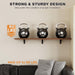 48" Floating Folding Shelves, Set of 2, Wall Mount, Solid Wood Shelf