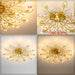 Crystal Luster Ceiling Light Chandelier Semi Flush