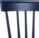 Home Collection Parker Farmhouse Navy Blue Windsor Spindle Solid Wood Dining Chair Set of 2