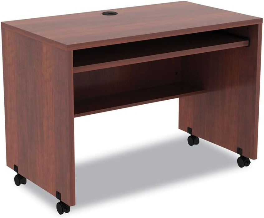 ALE Valencia Mobile Workstation Desk, 41 3/8 X 23 5/8 X 29 7/8, Med Cherry