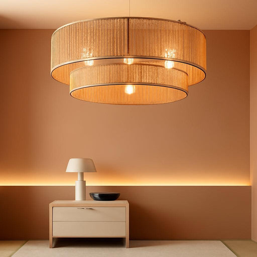 20'' Rattan Boho Ceiling Fan with Light, Enclosed Caged Ceiling Fans with Lights and Remote Control, Coastal Flush Mount with Reversible 6 Speeds for Living Room Bedroom Kitchen