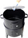 16-Inch Vertical Charcoal Smoker Grill, 3-In-1 BBQ Smoker & Grill with Thermometer, Dual Doors, Adjustable Vents, Portable Outdoor Cooker for Camping & Backyard