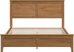 Modern Solid Wood Full Size Platform Bed with Headboard,No Box Spring Needed,Easy Assembly,Natural